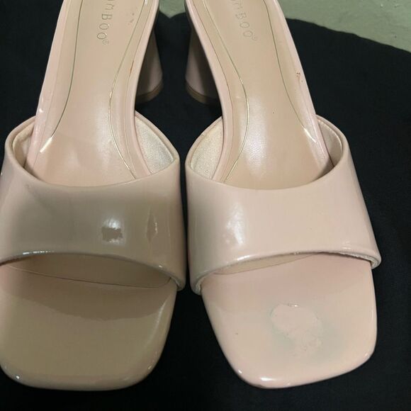 BAMBOO Cream Heels Minimalist Design - Picture 5 of 5